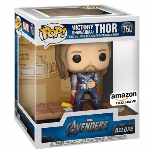 Funko Pop! Deluxe, Marvel: Avengers Victory Shawarma Series - Thor, Multicolor, Amazon Exclusive, (760)